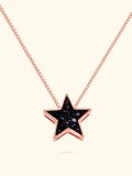  14K Black Sapphire star necklace 