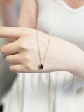  14K Black Sapphire star pendant 