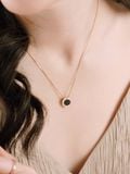  14K Black swan pendant 
