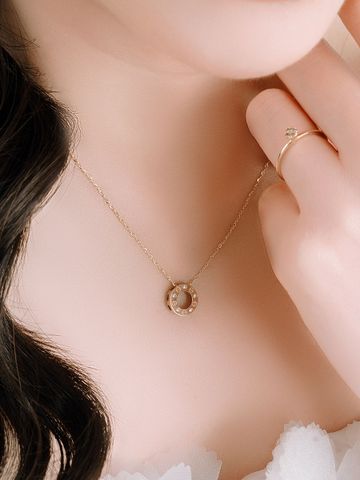  14K Love message pendant 