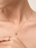  14K Stay crystal pendant 