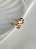  14K Duo huggie piercing 