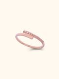  14K Spiral cubic Ring 