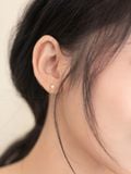  14K Rectangle cubic piercing 