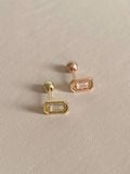  14K Rectangle cubic piercing 