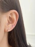  14K Triangle snow pearl piercing 