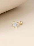  14K Square cubic piercing 