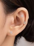  14K Square cubic piercing 