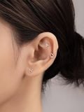  14K Trillium flower piercing 