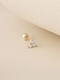  14K Trillium flower piercing 