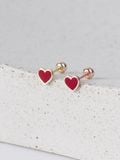  14K Color Heart piercing 