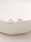  14K Vintage heart piercing 