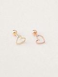  14K Vintage heart piercing 