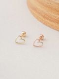  14K Vintage heart piercing 