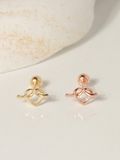  14K Rope heart piercing 