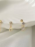  14K Cubic drop piercing 