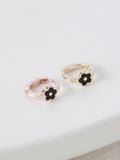  14K Petite Daisy one-touch ring earring 