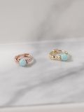  14K Opal huggie (mini) 
