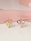  14K Baby ribbon earrings 