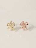  14K Ribbon One-touch ring earrings 