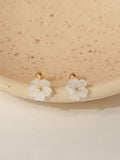  14K White cherry blossom piercing 