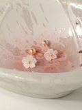  14K White cherry blossom piercing 