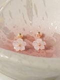  14K White cherry blossom piercing 
