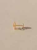  14K Flower labret piercing 