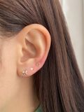  14K Nabi cubic labret piercing 