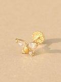  14K Nabi cubic labret piercing 