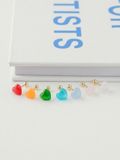  14K Quartz heart piercing 