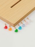  14K Quartz heart piercing 