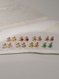  14K Color gemstone piercing 