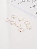  14K Color stone ring (4 colors) 