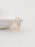  14K Dainty band ring 