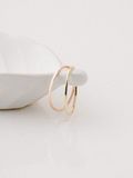  14K Dainty band ring 