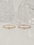  14K Beaded cubic ring 