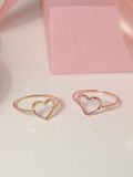  14K Delicate heart ring 