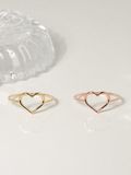  14K Delicate heart ring 