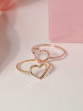  14K Delicate heart ring 