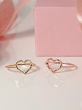  14K Delicate heart ring 