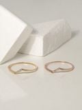  14K Cubic bar ring 
