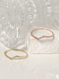  14K Cubic bar ring 