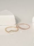  14K Cubic bar ring 
