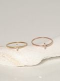  14K Dainty Bar ring 