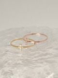  14K Dainty Bar ring 
