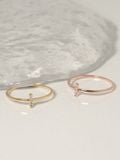  14K Dainty Bar ring 