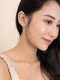  14K Tiamo Heart Earrings 