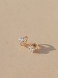  14K Star Cubic mini huggie 