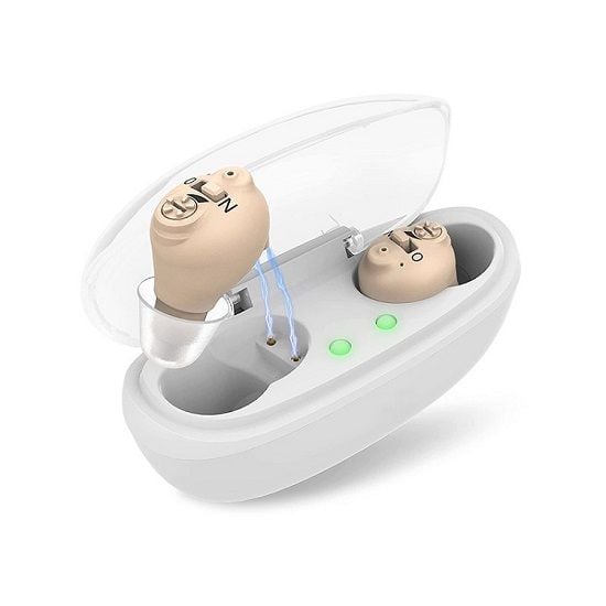 Cặp máy trợ thính siêu nhỏ cốc sạc GM-17D